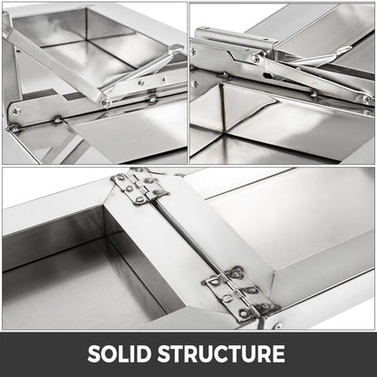 010523281494 - 96" Stainless Steel Folding Shelf for Concession Stands