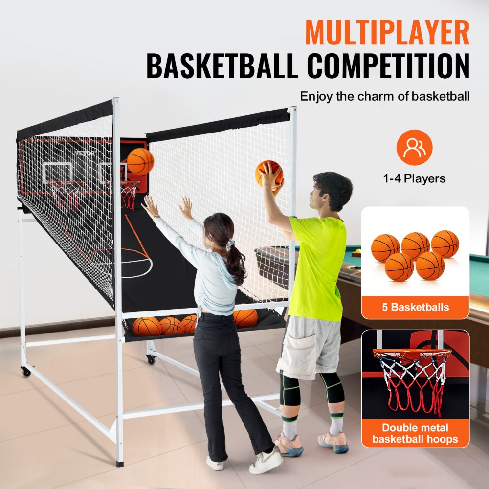 LW2312004 - Dual Hoops VEVOR Arcade Basketball Game - 90x48x84 Inches