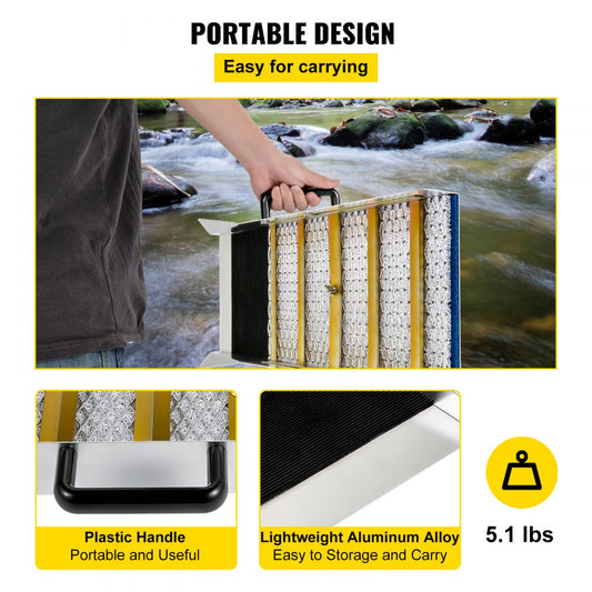 VV-JH-TJC24 - Durable 24" Aluminum Alloy Sluice Box for Gold Prospecting