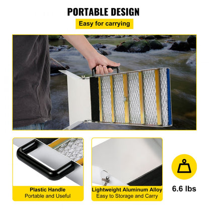 VV-JH-TJC30 - Lightweight 30" Aluminum Sluice Box for Gold Prospecting