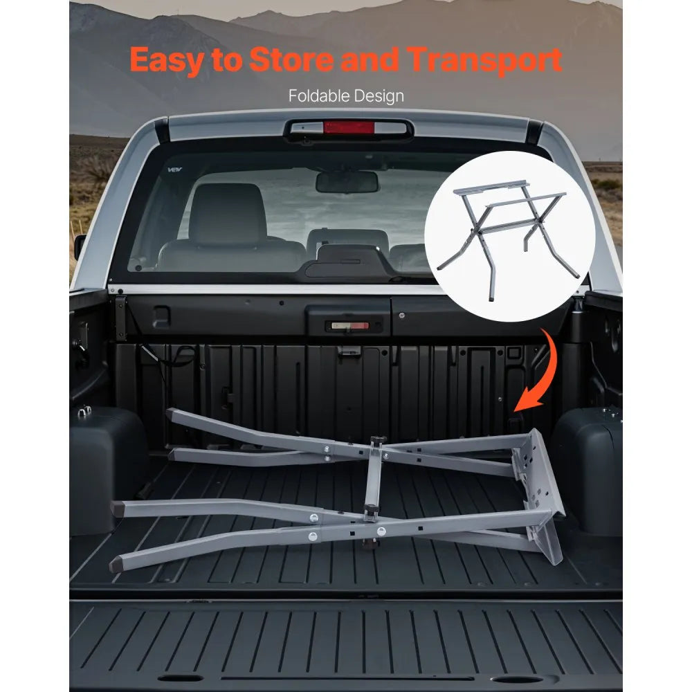 HS6804 - High-Strength Steel Portable Table Saw Stand, 350 lbs Capacity