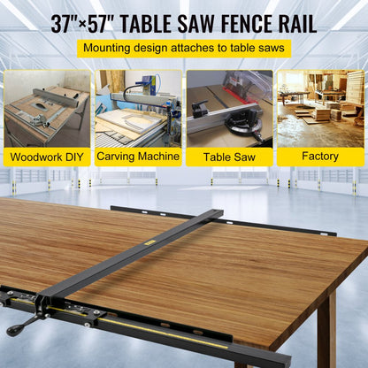 K57D57 - 57" Table Saw Fence with Accurate Metric & Imperial Scale