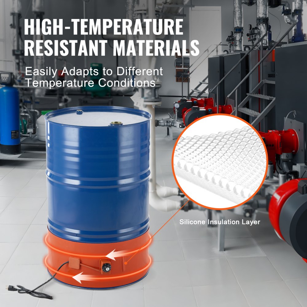 DHB-55-KT-10 - VEVOR 55 Gallon Waterproof Bucket Heater with Temperature Probe