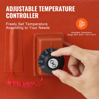 DHB-55-KT-10 - VEVOR 55 Gallon Waterproof Bucket Heater with Temperature Probe