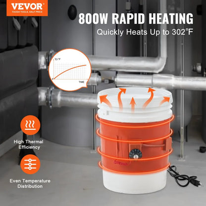 DHB-5-KT-7.75 - VEVOR 5 Gallon Waterproof Heating Blanket for Buckets