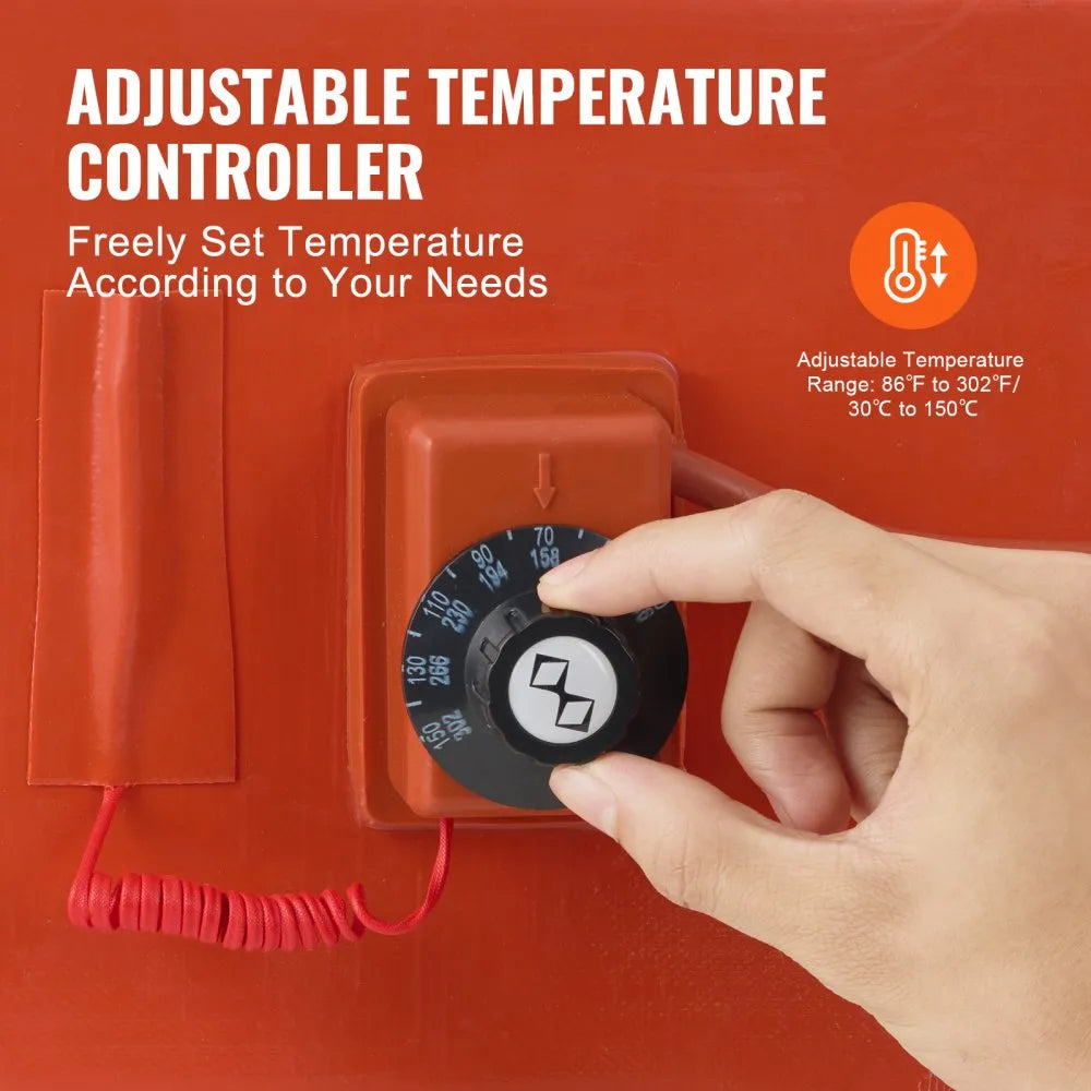 DHB-5-KT-7.75 - VEVOR 5 Gallon Waterproof Heating Blanket for Buckets
