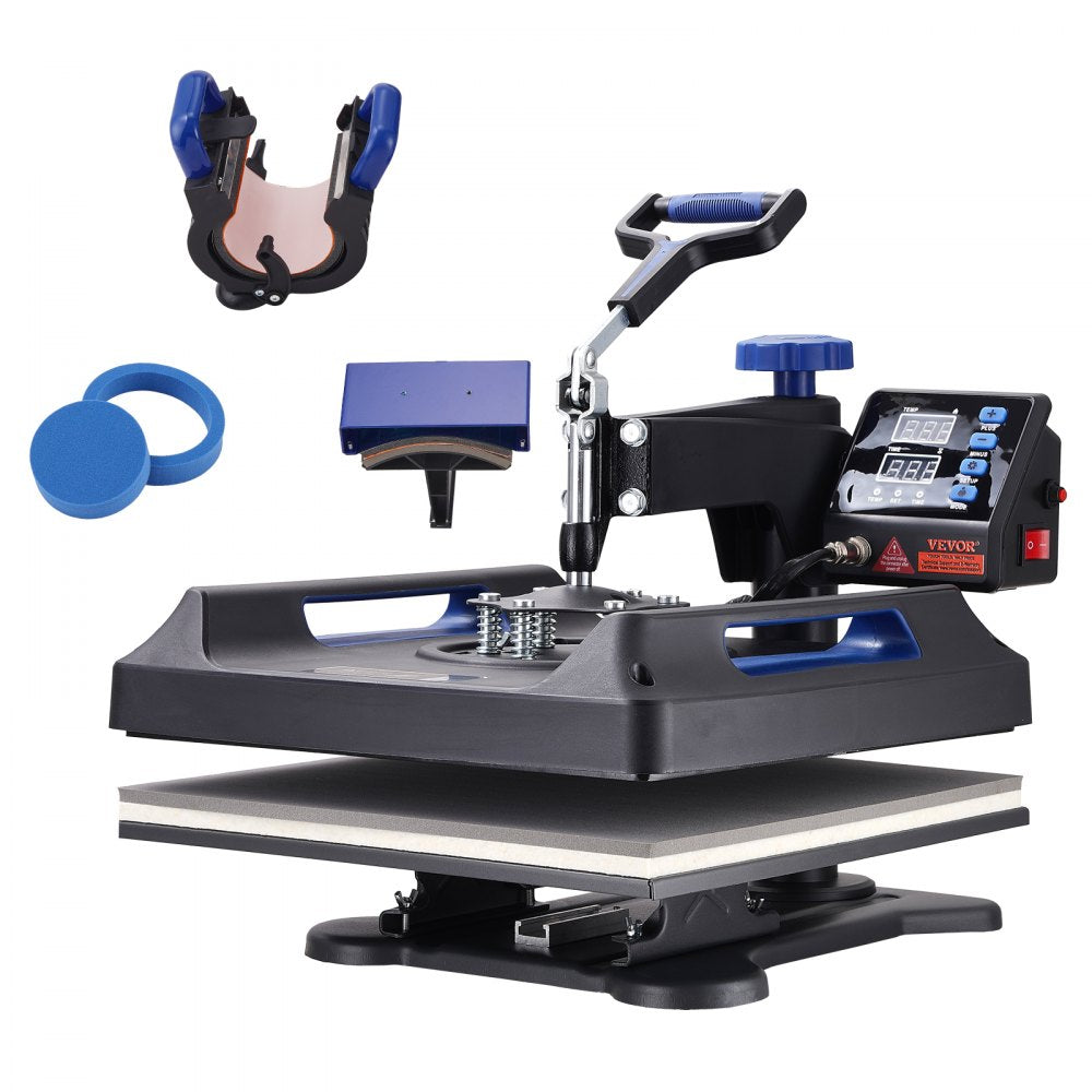 010379505996 - 15x15 VEVOR Heat Press with Digital Controls & Swing Away Arm