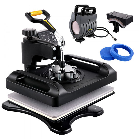 010974264346 - 12x15 Heat Press Machine with Dual-Tube Heating & Accessories