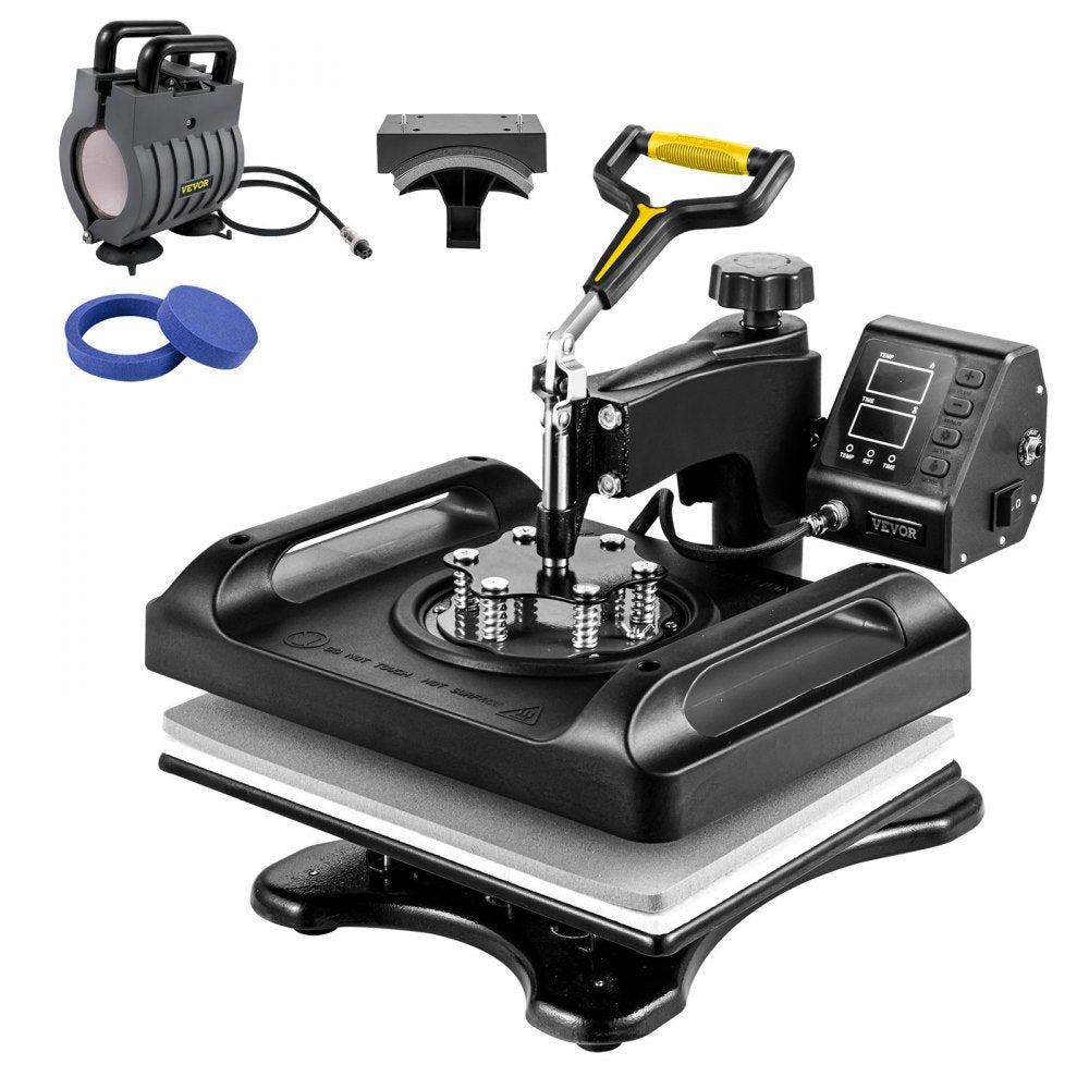 010974264346 - 12x15 Heat Press Machine with Dual-Tube Heating & Accessories