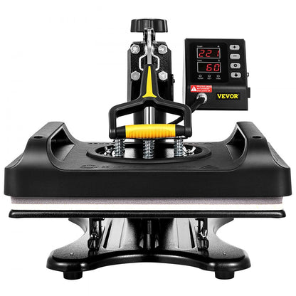 010839311467 - 15x15 Inch VEVOR Heat Press with Dual Heating Technology