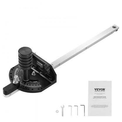 TN-1122A - Adjustable Miter Gauge for Accurate Cuts, Fits 3/4'' x 3/8'' Slots