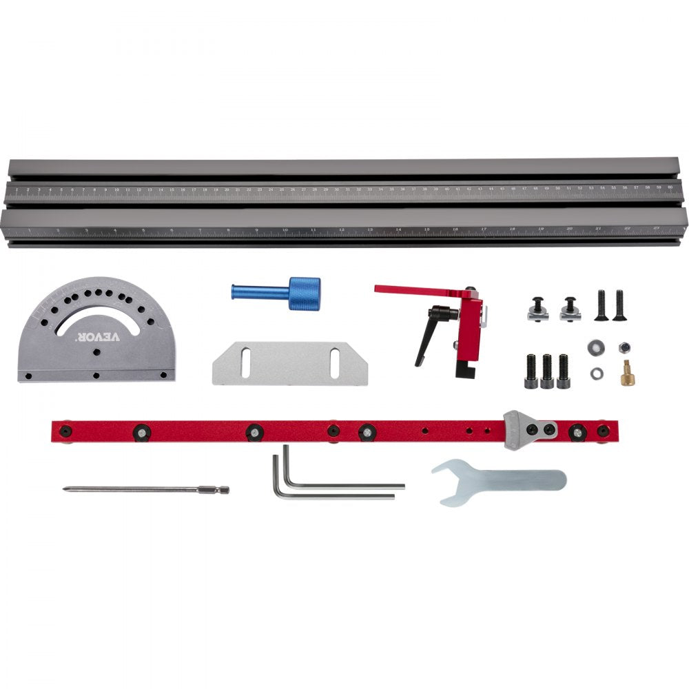 600 mm - Precision Miter Gauge with 60° Angled Ends for Table Saws