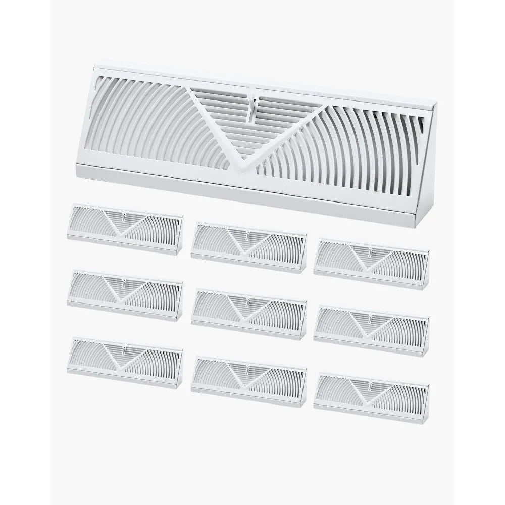 BB15-10PK - 10-Pack Metal Floor Vents for Stylish Airflow Control