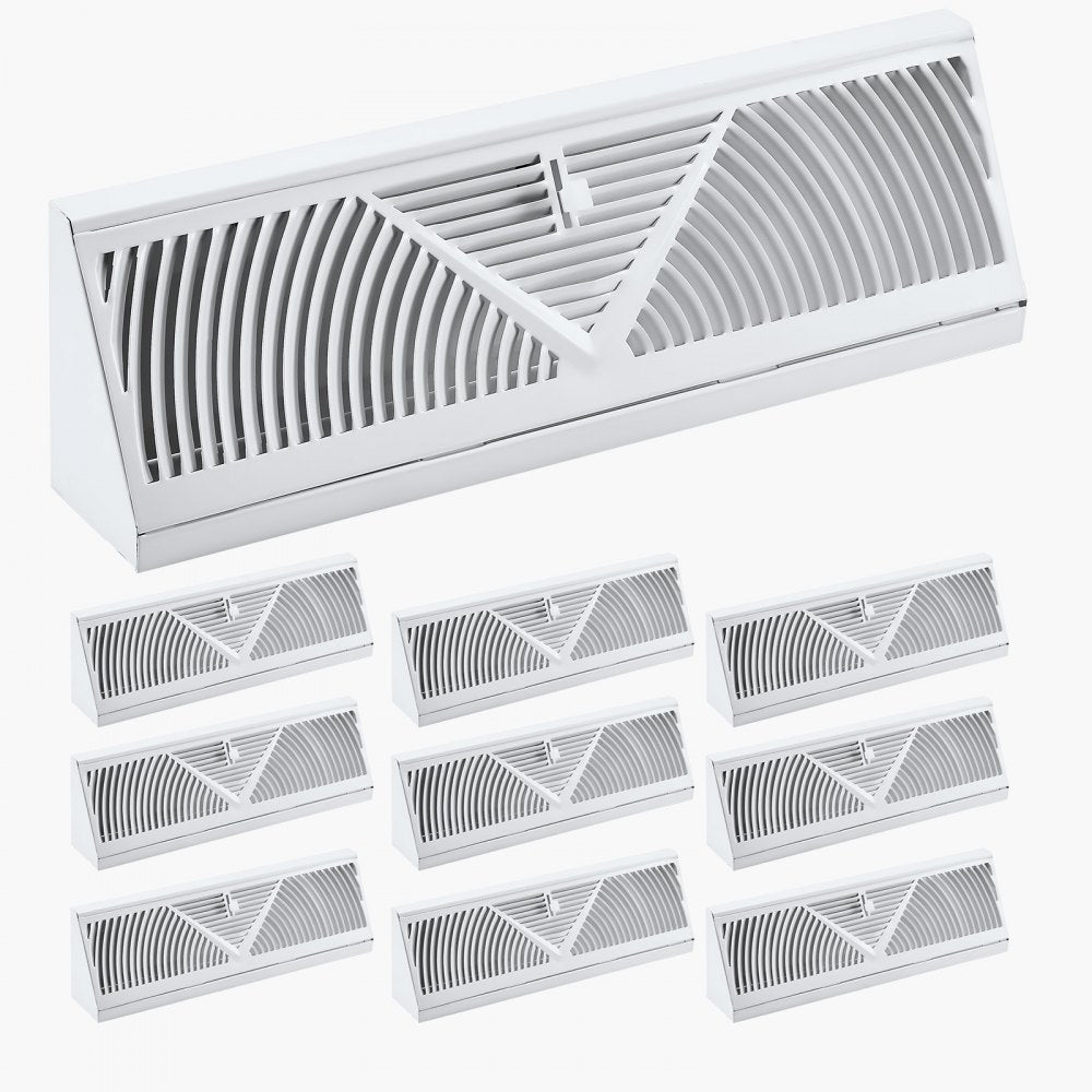 BB15-10PK - 10-Pack Metal Floor Vents for Stylish Airflow Control