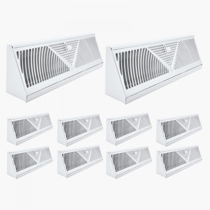 BB15-10PK - 10-Pack Metal Floor Vents for Stylish Airflow Control