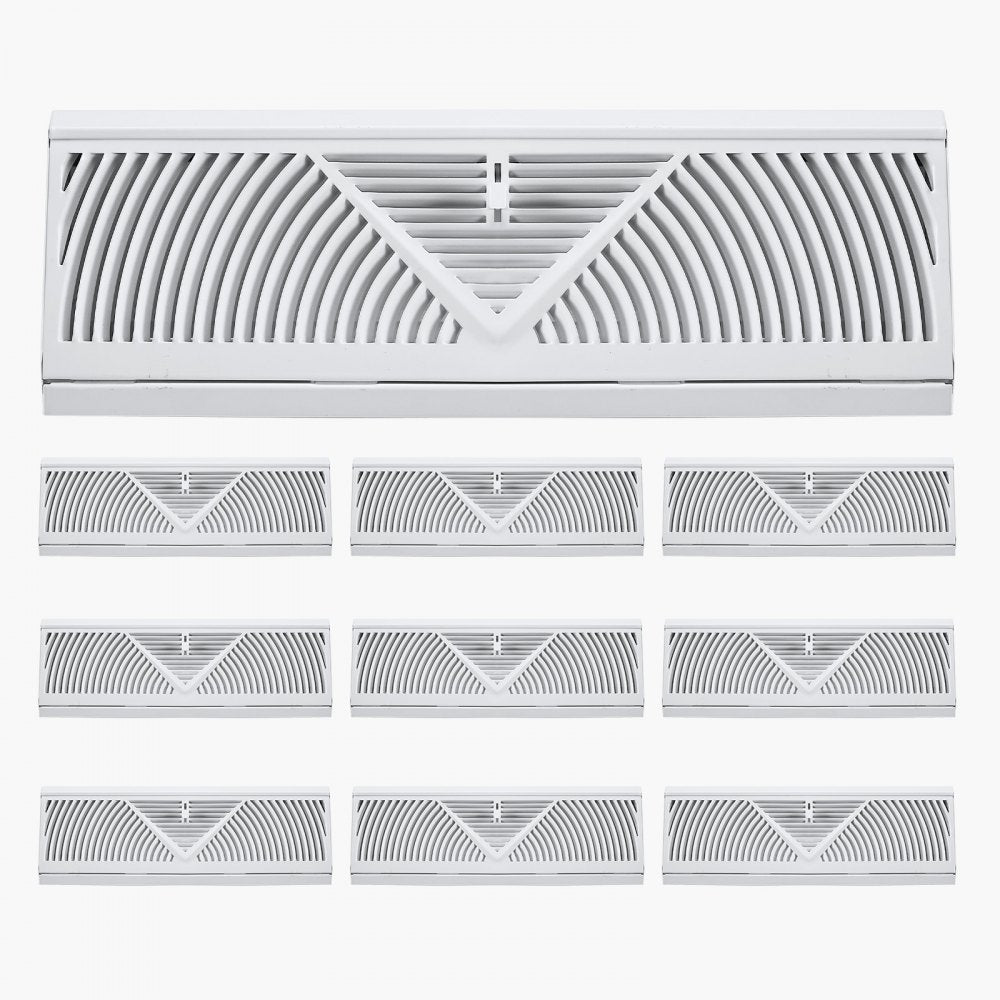 BB15-10PK - 10-Pack Metal Floor Vents for Stylish Airflow Control