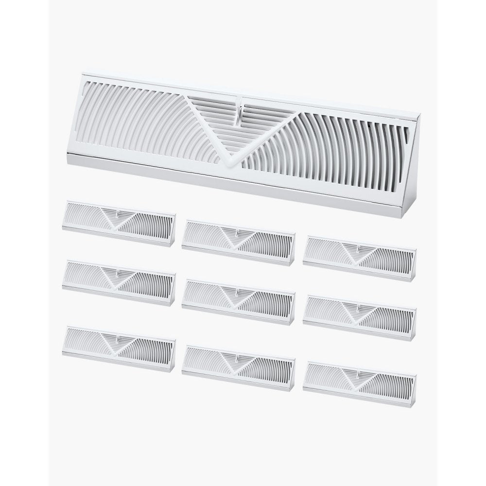 BB18-10PK - 10-Pack Metal Floor Vents for Stylish Indoor Airflow