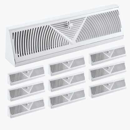 BB18-10PK - 10-Pack Metal Floor Vents for Stylish Indoor Airflow