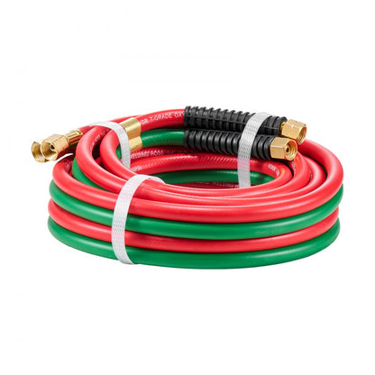 TTW1415A - 15FT Twin Hose for Oxygen & Acetylene, 1/4-Inch, 300 PSI