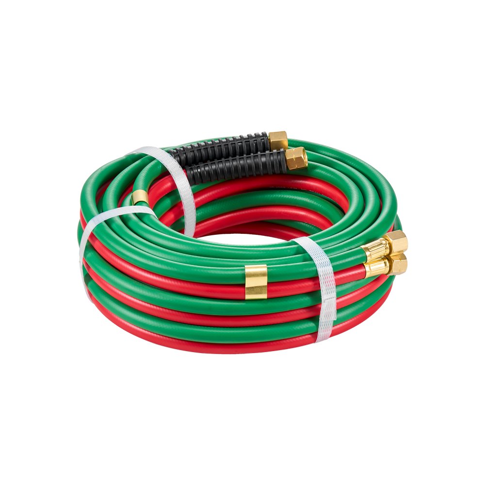 TTW1425A - Durable 1/4" x 25FT Twin Welding Hose for Oxygen & Acetylene