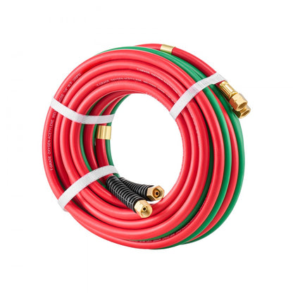 TTW1425A - Durable 1/4" x 25FT Twin Welding Hose for Oxygen & Acetylene