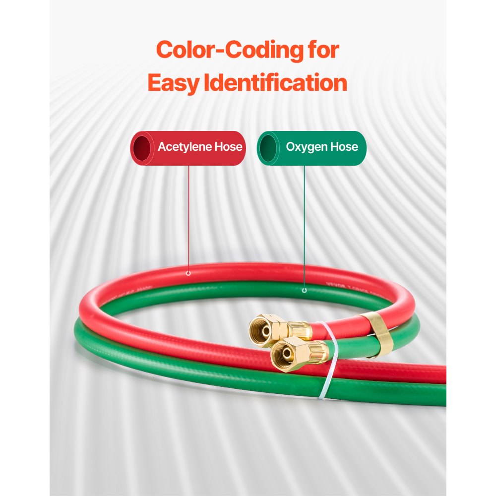 TTW1450A - Durable 50FT x 1/4" Twin Hose with 300 PSI Pressure