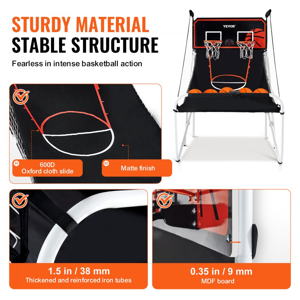 LW2312001 - Durable Foldable Basketball Arcade Game for Family Fun