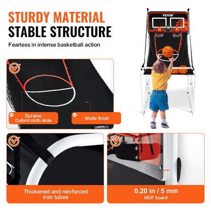 HD055B24003 - Durable Foldable Basketball Game for Kids & Adults