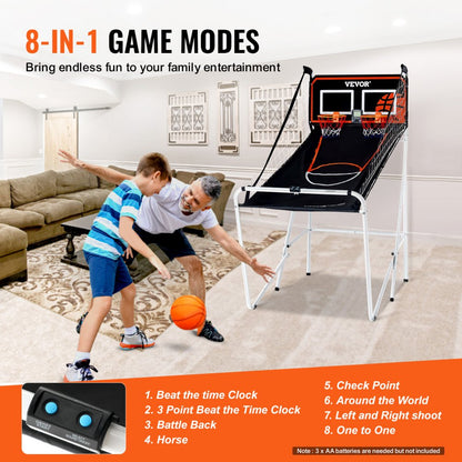 HD055B24003 - Durable Foldable Basketball Game for Kids & Adults