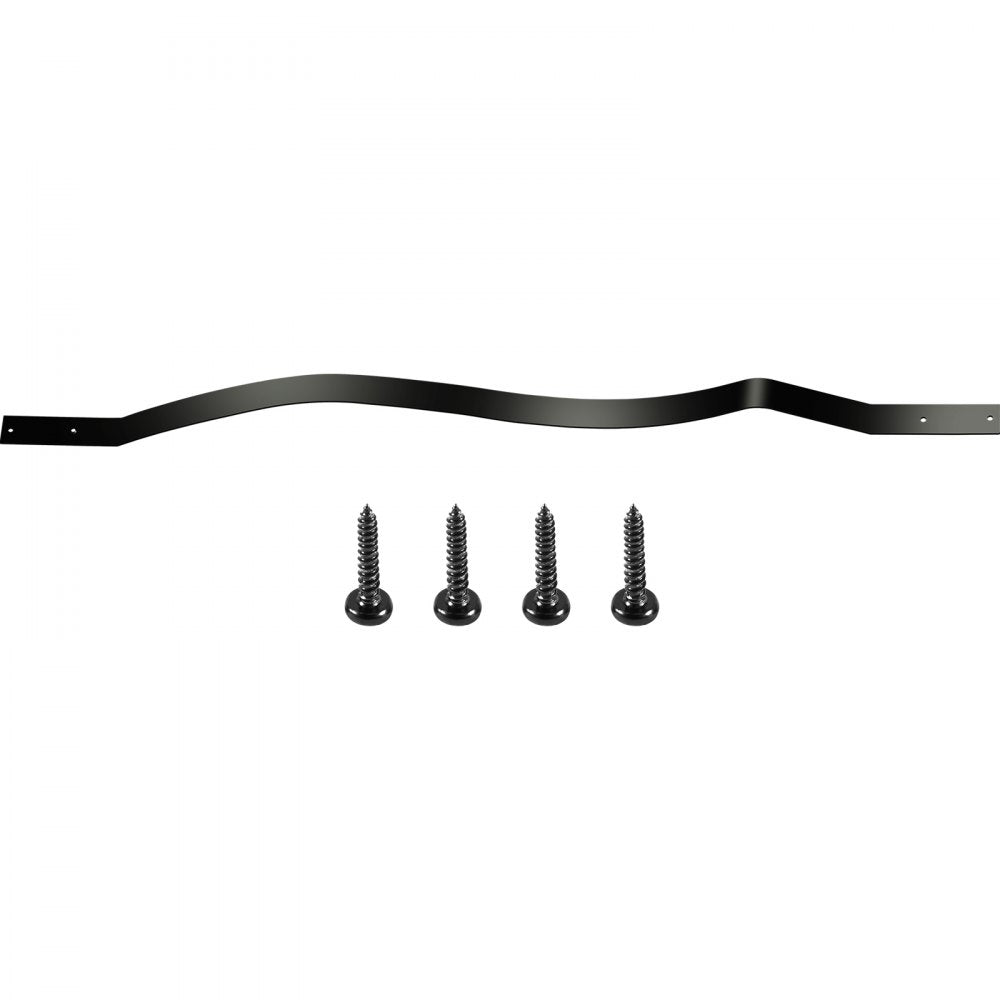 010649198593 - 26 PCS Modern Curved Black Iron Deck Balusters