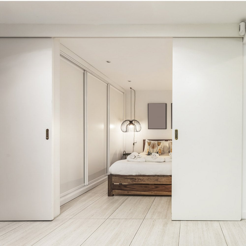 YMXT-XC40-5 - 5ft Aluminum Bypass Door Track Kit for 150lbs Capacity