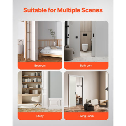 YMXT-XC39-6 - 6ft Aluminum Pocket Door Track Kit, 220lbs Capacity