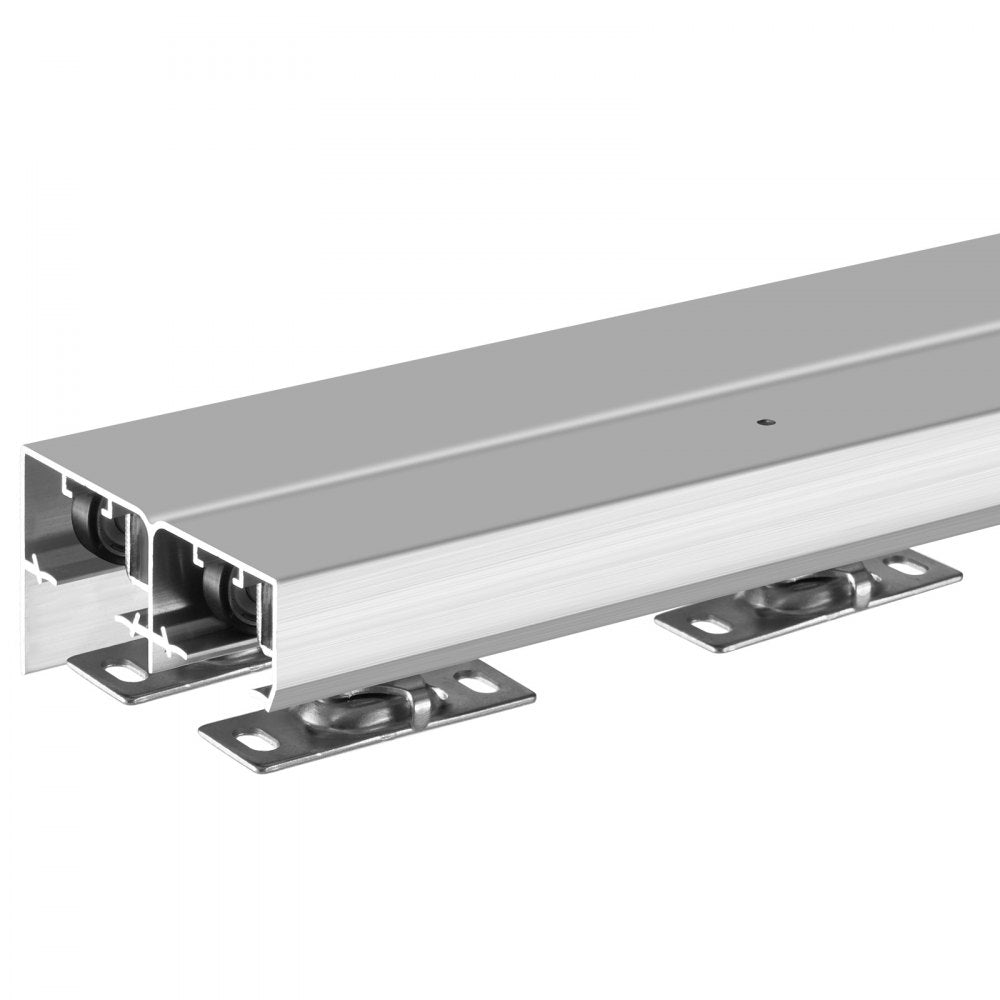 YMXT-XC40-6 - 6ft Aluminum Bypass Door Track Kit for Smooth Sliding