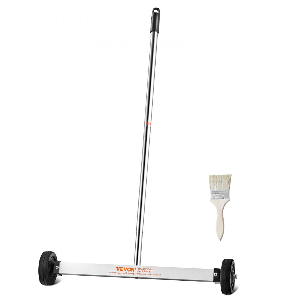 QJ8038 - 17-Inch Magnetic Sweeper with Wheels & Adjustable Handle
