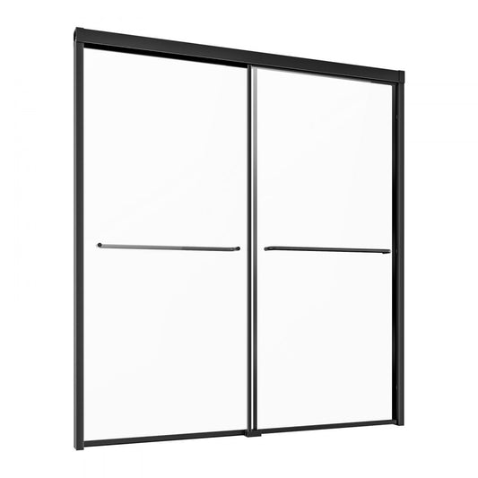CNH-DE-S722 - 50-60 in. W Modern Semi-Frameless Bathtub Shower Door