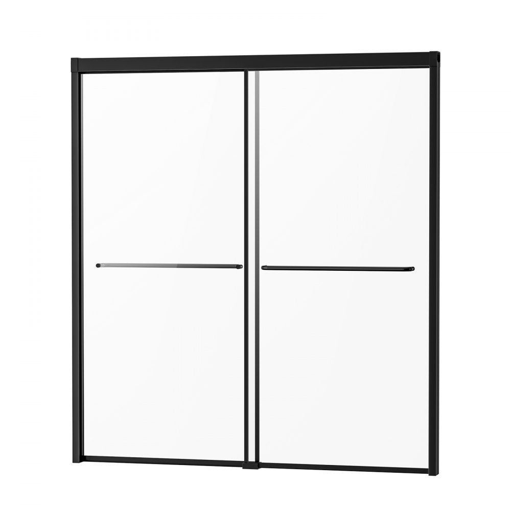 CNH-DE-S722 - 50-60 in. W Modern Semi-Frameless Bathtub Shower Door