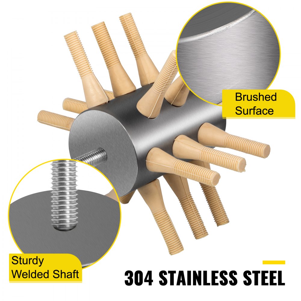 010949957028 - Durable 18-Finger Chicken Plucker Attachment for Efficient Processing