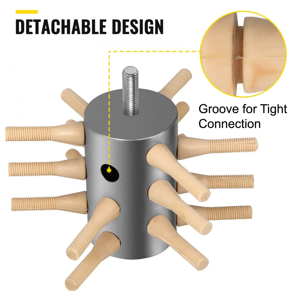 010949957028 - Durable 18-Finger Chicken Plucker Attachment for Efficient Processing