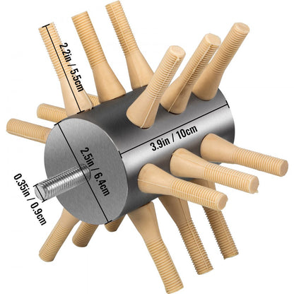 010949957028 - Durable 18-Finger Chicken Plucker Attachment for Efficient Processing