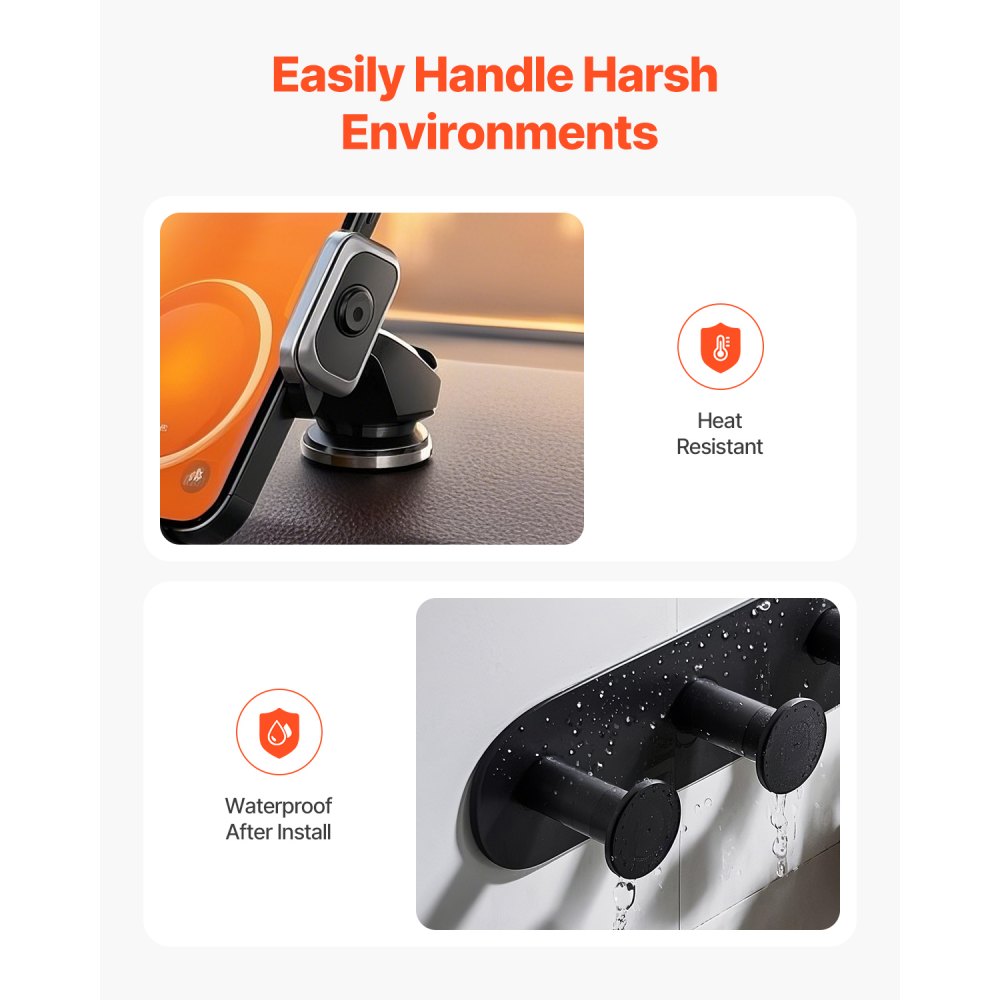 NT3W5L3P - Heavy-Duty 1.18" Double-Sided Tape, Trace-Free Adhesive, 16 ft