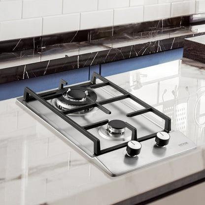 MGBS-312B4 - 12" VEVOR Dual Fuel Gas Cooktop, 12250 BTU Power