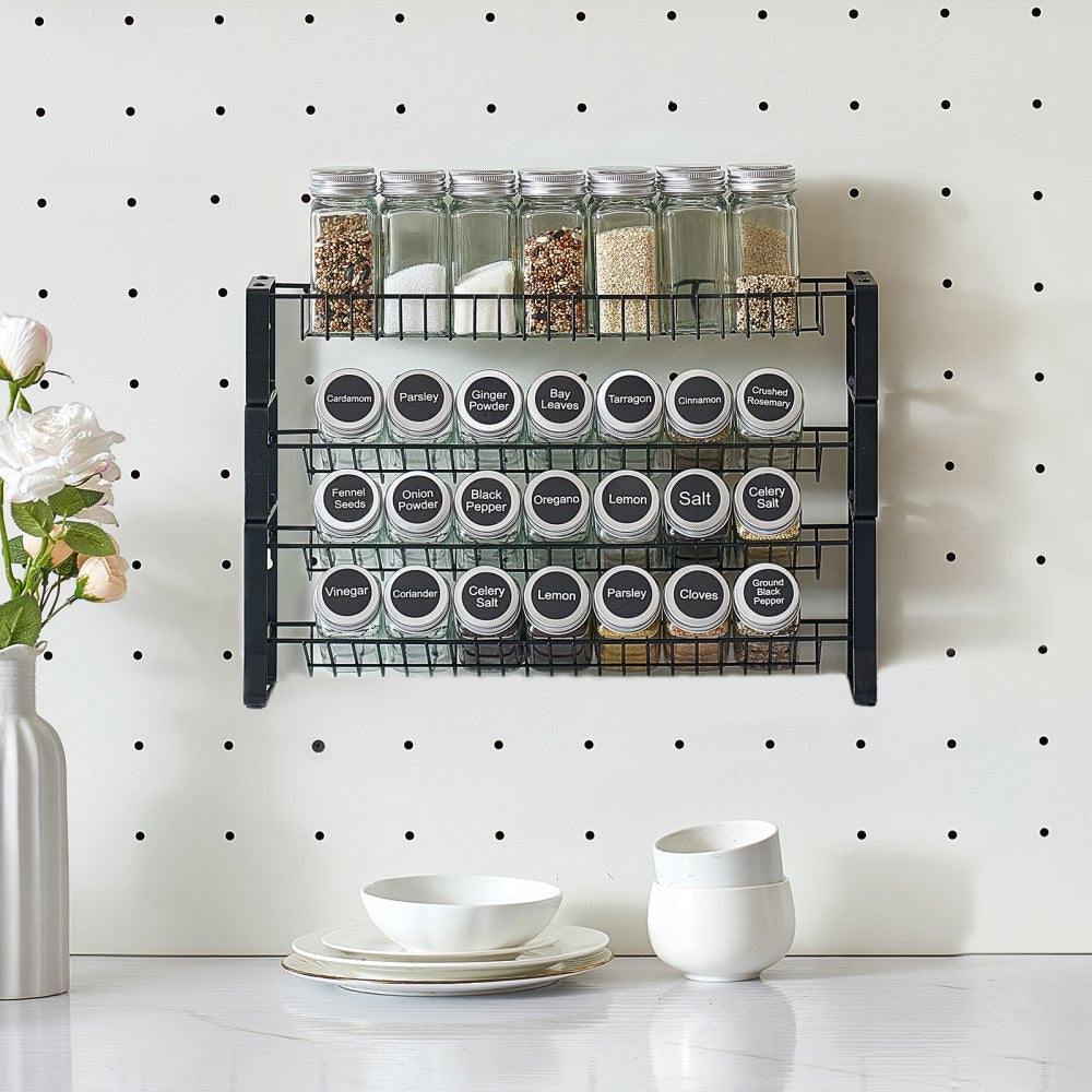 LX-P9372 - 2-Tier Stackable Spice Rack Organizer for Kitchen Storage