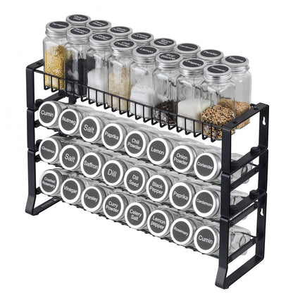 LX-P9372 - 2-Tier Stackable Spice Rack Organizer for Kitchen Storage