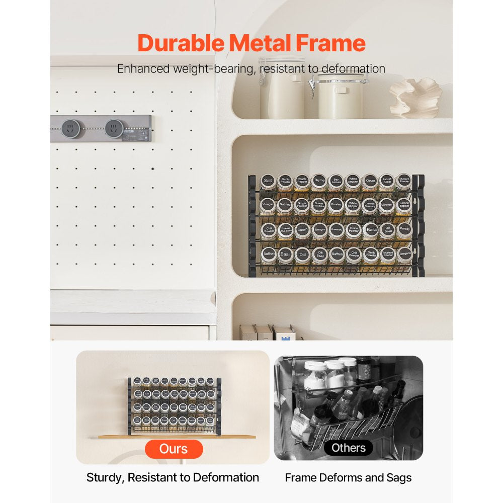 LX-P9370 - Multi-Layer Spice Rack, 23x16 in, Wall-Mount & Countertop Option