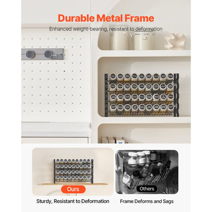 LX-P9370 - Multi-Layer Spice Rack, 23x16 in, Wall-Mount & Countertop Option