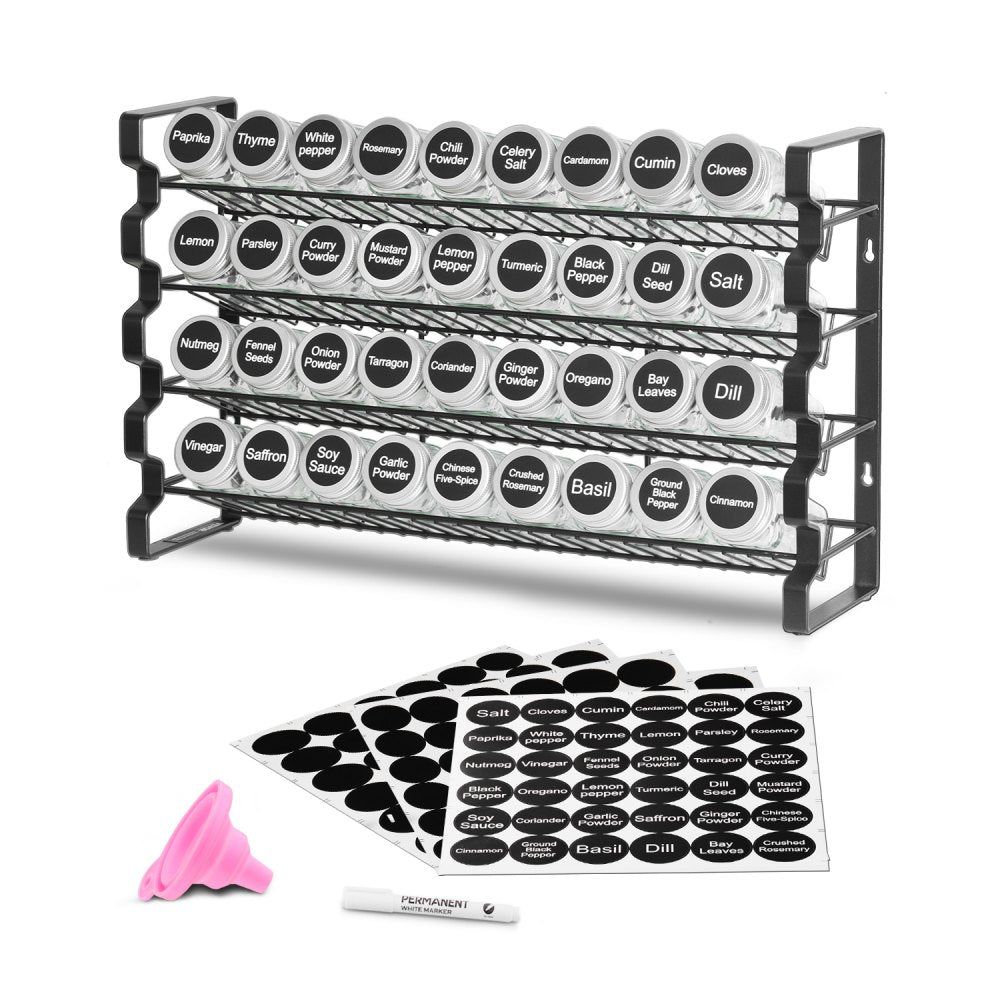 LX-P9370 - Multi-Layer Spice Rack, 23x16 in, Wall-Mount & Countertop Option