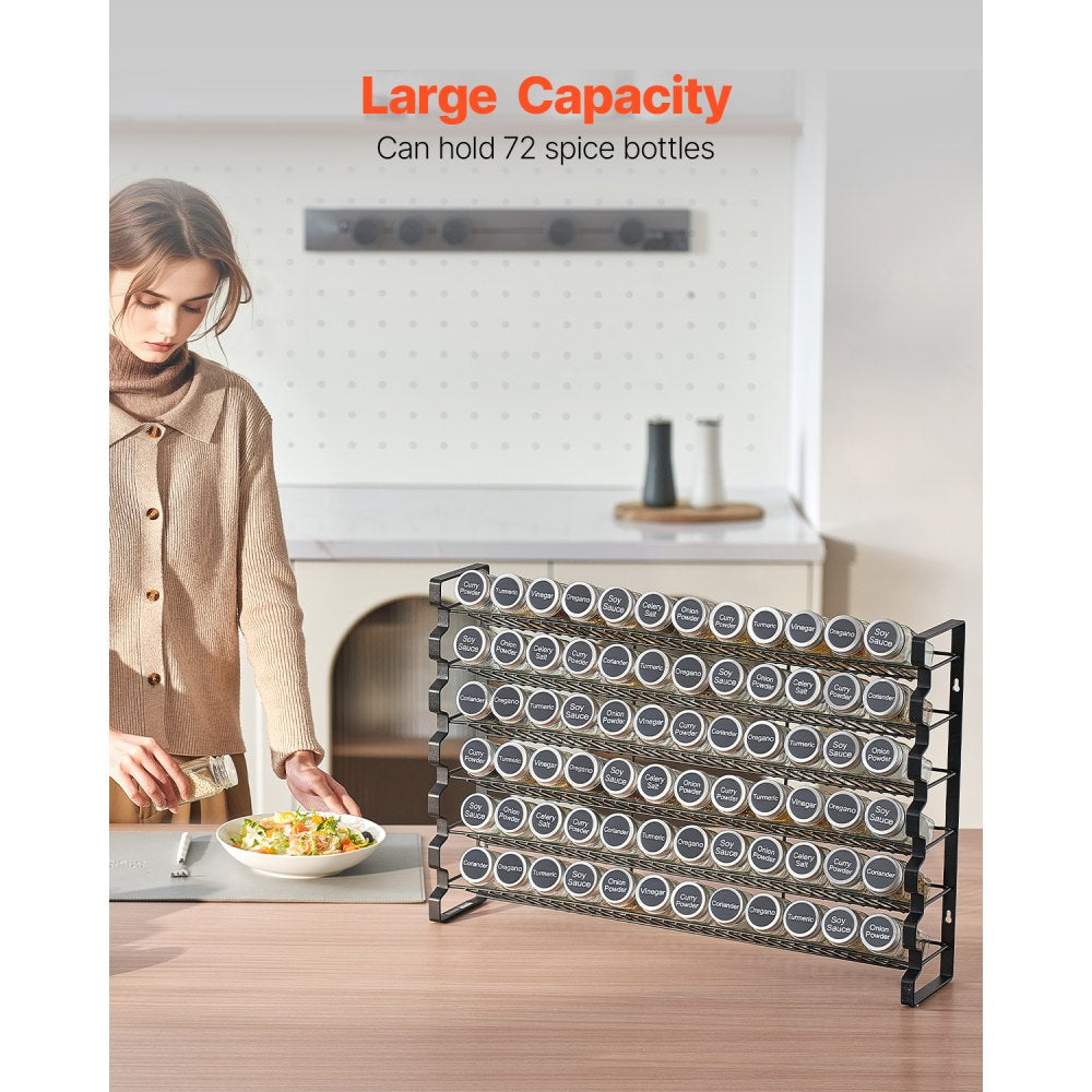 LX-P9371 - Space-Saving Multi-Layer Spice Rack, Wall-Mounted or Countertop