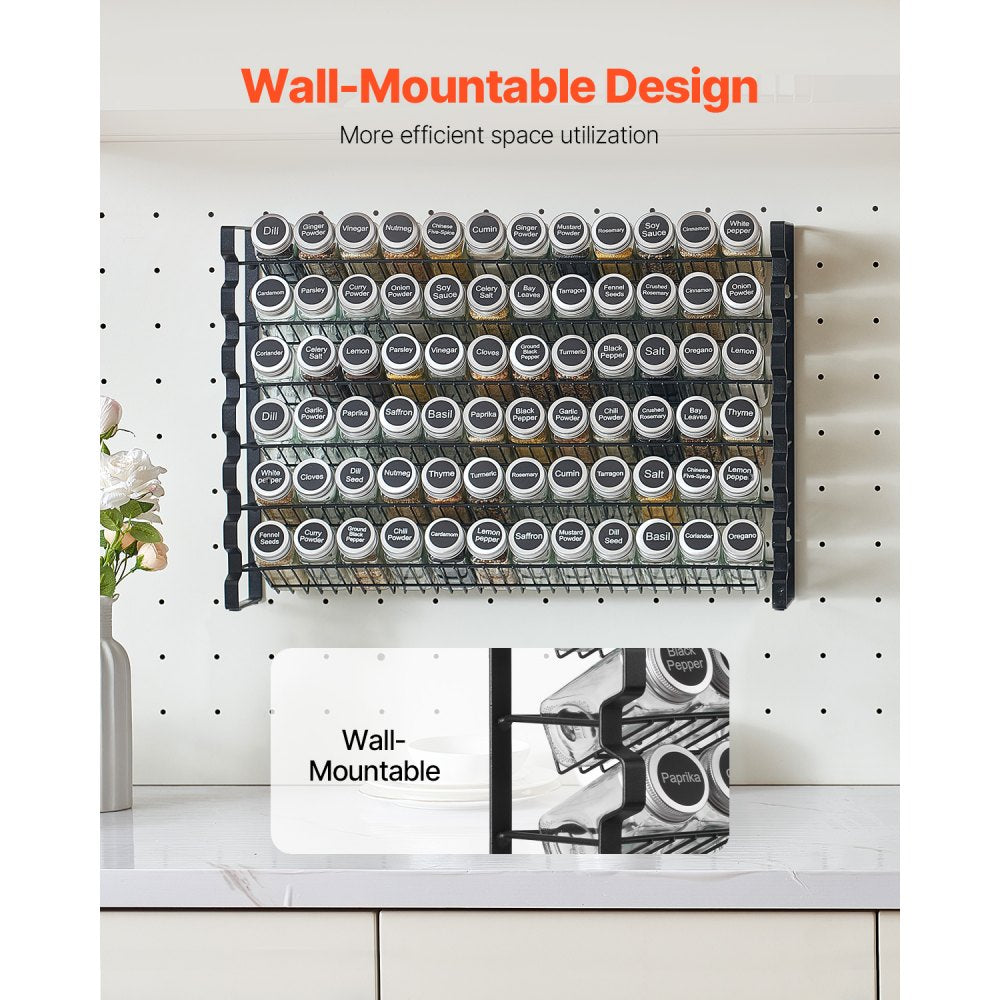 LX-P9371 - Space-Saving Multi-Layer Spice Rack, Wall-Mounted or Countertop