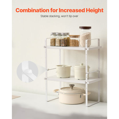 LX-P9373A - Adjustable 2-Tier Kitchen Organizer Shelf for Spice Storage