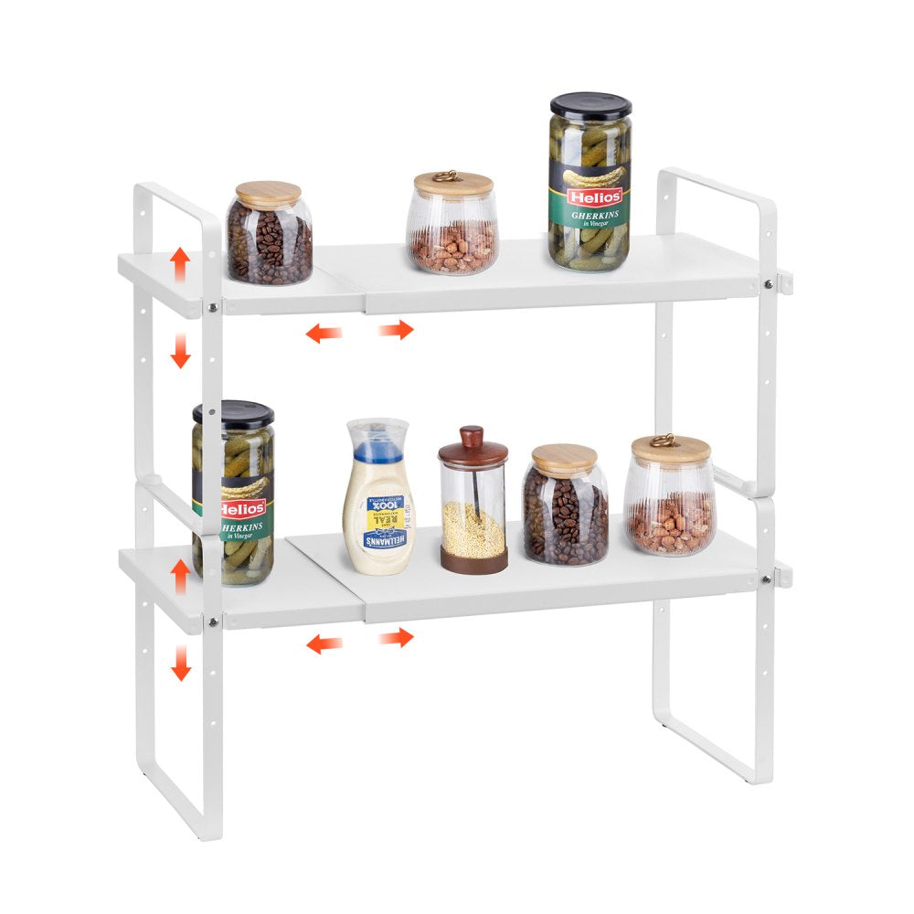 LX-P9373A - Adjustable 2-Tier Kitchen Organizer Shelf for Spice Storage